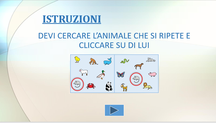 Attenzione, quale animale si ripete?